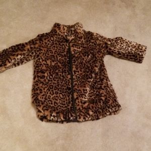 Leopard print coat